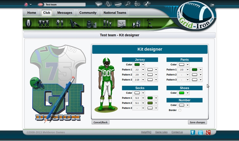 GridIron - Free online American football manager game